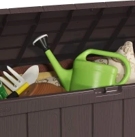 Keter Baule da Giardino Sherwood, 270L, Effetto Legno, Marrone, 117x45x58H cm(m-7)