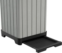 Keter Pattumiera da Esterno Rockford, 125L, Effetto Legno Spazzolato, 41x41x87,4H cm(m-6)