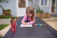 Keter Baule da Giardino Rockwood, 570L, Effetto Legno, Marrone, 155x72,4x64,4H cm(m-10)