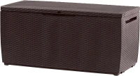 Keter Baule da Giardino Capri, 305L, Effetto Rattan, Marrone, 123x53,5x57H cm(m-1)