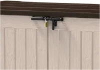 Keter Porta Attrezzi da Giardino Store-It-Out Arc, 1200L, Effetto Legno, Beige, 145,5x82x125H cm(m-9)