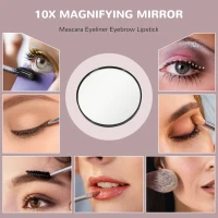 HOMCOM LED Light Tabletop Makeup Mirror, with Adjustable Settings(m-8)