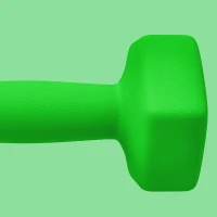 SPORTNOW 2 x 5kg Hexagonal Dumbbells Weights Set with Non-Slip Grip for Home Gym Workout, Green(m-7)