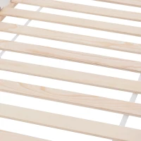 Lit pour Enfants en Forme de Maison avec Bibliothèque Intégrée de Style Nordique, en Bois de Pin, 206.5x97x138.5 cm, Blanc(m-9)