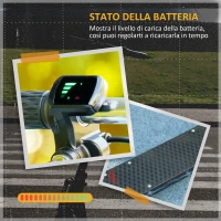 HOMCOM Monopattino Elettrico Bambini 4-14 Anni 150W ad Altezza Regolabile, in Acciaio e PP, 42x94x105-108 cm, Nero(m-6)