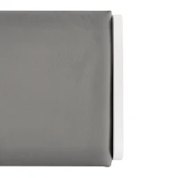 Banc moderne avec coffre et coussin en simili cuir, design élégant pour salon et entrée, Gris+Blanc(m-7)