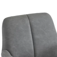 Ensemble de 2 Chaises de Salle à Manger Modernes avec Pieds Courbés en Acier, Assise Ergonomique en Microfibre, Gris(m-7)