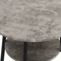 Ensemble Table Haute avec 2 Tabourets de Bar en Bois et Métal, Gris+Noir(m-8)