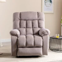 Power Lift Recliner Armchair with Heating, USB Ports, Side Pockets, Electric Massage Chair with High-density Sponge, 91x81x104 cm, Beige(m-9)