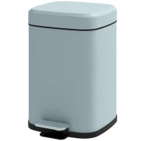 HOMCOM 12L Modern Boxy Metal Home Kitchen Bin - Light Green(m-11)