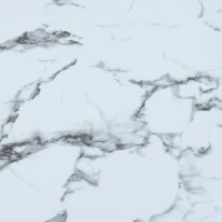 Modern Rectangular Coffee Table with PVC Pattern Top and 2 Wooden Drawers, Living Room Table, 100x50x40 cm, White(m-11)