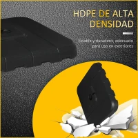 Outsunny Base para Chapéu de Sol de 4 Peças Recarregável com Água 90kg Areia 130kg Pesos para Base Cruzada de Chapéu de Sol para Jardim Terraço Pátio 98x98x13cm Preto(m-6)