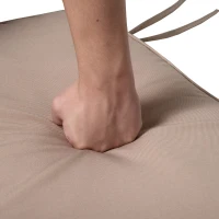 Outsunny Almofada para Banco de Exterior 110x46x5cm Capa Removível e Lavável Almofada Acolchoada para Banco Duplo de Jardim Terraço Bege Escuro(m-9)