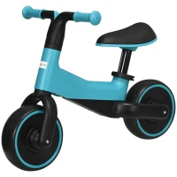AIYAPLAY Bicicleta sem Pedais para Crianças acima de 18 Meses com Assento Ajustável em 30-36,5 cm Rodas de Ø19 cm 66,5x34x46,5 cm Azul(m-11)
