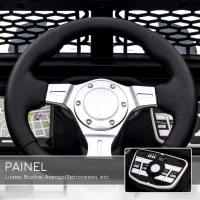 HOMCOM Carro Elétrico Infantil Bateria 12V com 2 Motores Controle Remoto 2.4G Luzes Buzina Velocidade Ajustável 100x65x72cm Branco(m-4)