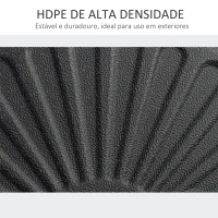 Outsunny Base de Chapéu de Sol de Jardim Recarregável de Água 22kg Suporte de Chapéu de Sol Redondo para Mastros de 38mm/48mm Portátil para Terraço Pátio Ø51x28cm Preto(m-6)