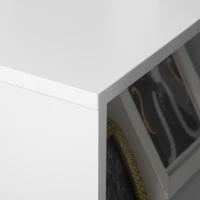 Vinsetto Armário para Impressora Móvel Auxiliar de Escritório com Rodas e Prateleiras Abertas Carga Máxima 30kg 60x40x75,8cm Branco(m-7)