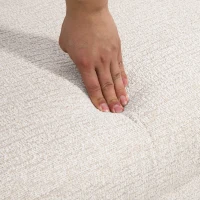 HOMCOM Tweezitsbank, comfortabel, 134x71x82 cm, Beige(m-8)