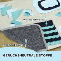 PawHut Huisdierdeken, Comfortabel, Decoratieve Elementen, 74x50x5cm, Veelkleurig(m-5)