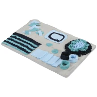 PawHut Huisdierdeken, Comfortabel, Decoratieve Elementen, 74x50x5cm, Veelkleurig(m-1)