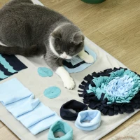 PawHut Huisdierdeken, Comfortabel, Decoratieve Elementen, 74x50x5cm, Veelkleurig(m-8)