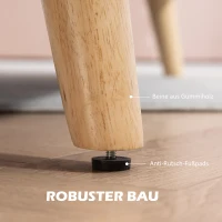 HOMCOM Tweezitsbank, comfortabel, 134x71x82 cm, Beige(m-7)