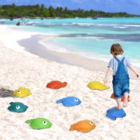 AIYAPLAY 9 Pcs Balance Stepping Stones Kids for Sensory with Non-slip Edge, Stackable Outdoor Indoor Obstacle Course(m-10)