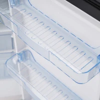 Frigo Portatile Monosportello da 91L con Mini Congelatore e Luce LED, 48x51x87.5 cm, Nero(m-7)