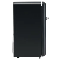 Frigo Portatile Monosportello da 91L con Mini Congelatore e Luce LED, 48x51x87.5 cm, Nero(m-11)