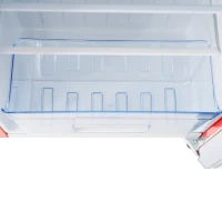 Frigo Portatile Monosportello da 91L con Mini Congelatore e Luce LED, 48x51x87.5 cm, Rosso(m-8)