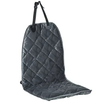 PawHut Capa de Assento Dianteiro de Carro para Cães Protetor Antiderrapante com Fixação e Correia Envolvente para Caminhões Furgões SUV 105x46cm Cinza(m-9)