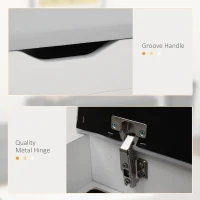 Homcom Dulap Pantofi Space Saver – Cu Banca & Compartimente Deschise(m-6)