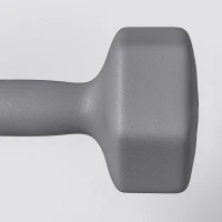 SPORTNOW Set de 2 Greutăți Hexagonale, Gantere cu Prindere Antiderapantă pentru Antrenament de Fitness Acasă,  26x12x12 cm, Gri(m-9)