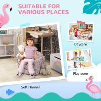 AIYAPLAY Kids Armchair with Flamingo Design, Wooden Frame, for Bedroom, Playroom, Kids Room, Pink(m-6)