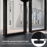 Outdoor meubelset tafel + banken 4-de tuinzitgroep tafel zitbank metaal(m-5)