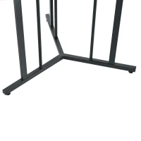 Modern Oblong Dining Room Tables with Adjustable Feet, Marble Pattern MDF Top, Kitchen Units with Metal Frame, 140x80x75 cm, White(m-7)