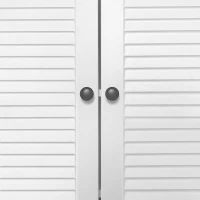 Modernes Sideboard mit 2 Türen, 1 Schublade und verstellbaren Einlegeböden,Weiß(m-7)