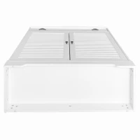 Modernes Sideboard mit 2 Türen, 1 Schublade und verstellbaren Einlegeböden,Weiß(m-10)