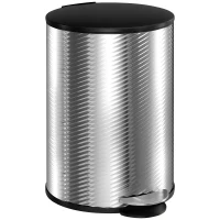 HOMCOM 20L Stainless Steel Compact Home Bin(m-1)