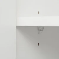 Vitrine lumineuse LED multifonctionnelle, 16 couleurs, avec 2 portes, 5 étagères en verre, interface USB, salon et bureau, 59,5x35x182 cm, Blanc(m-10)