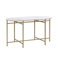 Modern Luxury Rattan 6 Seater Dining Table Set with Six Chairs, MDF Seat Cushions and Gold-Plated Iron Frames, Gold(m-10)