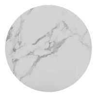 Moderner Couchtisch-Set in Hochglanz-Marmor-Optik mit vergoldeten Eisenbeinen, 2-teiliges Nesting-Design für Wohnzimmer und Balkon, weiß(m-7)