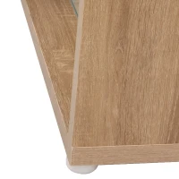 TV-Schrank Hochglanz mit LED-Beleuchtung und Glasböden, Modernes Design im Landhausstil, Weiß(m-4)
