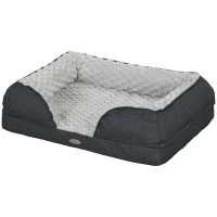 PawHut Calming Dog Bed Pet Mattress w/ Removable Cover, Anti-Slip Bottom, for Small Dogs, 70L x 50W x 18Hcm - Charcoal Grey(m-11)