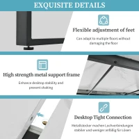 Telescopic Oblong Dining Table with Iron Metal Legs, MDF Marble Top, Extendable Table for Dining Room, Living Room, 180x80x75 cm, White(m-5)
