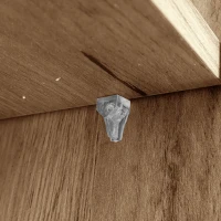 Sideboard mit Glastüren und App-gesteuerten LED-Leuchten, modernes Design und viel Stauraum,Holzfarbe(m-9)