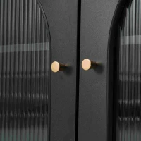 Modern Extendable Dining Table with Storage and LED Strip, Swivel Bar Bistro Table, 138-193x39x105 cm, Black(m-11)