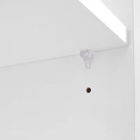 TV-Schrank TV-Lowboard 175 cm mit Push-to-Open Struktur-Türen und verstellbaren Trennwänden für Wohnzimmer Weiß(m-10)