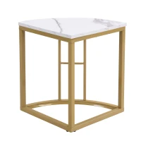 Modern Luxury Rattan 6 Seater Dining Table Set with Six Chairs, MDF Seat Cushions and Gold-Plated Iron Frames, Gold(m-12)