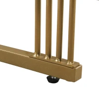 Ensemble de Tables Basses Gigognes en Marbre Poli avec Détails Dorés et Tiroirs, 60x60x45 cm + 50x50x34 cm, Blanc(m-12)